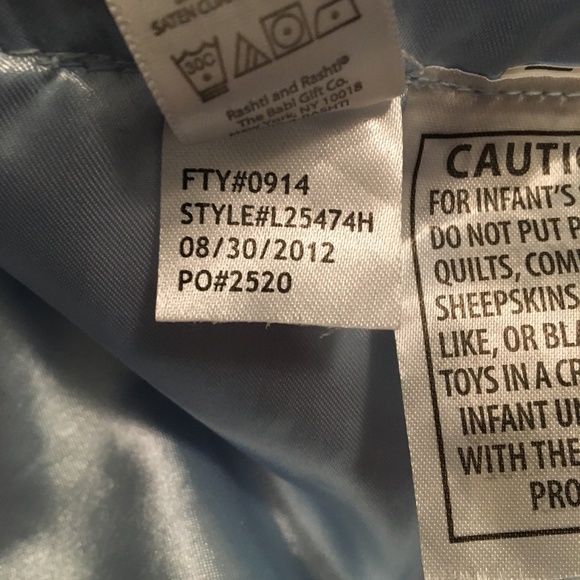 Carter's Zebra "This is What Handsome Looks Like" Rattle Satin Blue Baby Lovey - Picture 6 of 6